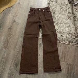 H&M Brown Wide Legged Pants